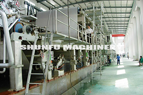 2800MM DAILY CAPACITY 40 TONS FOURDRINER CULTURE PAPER MACHINE